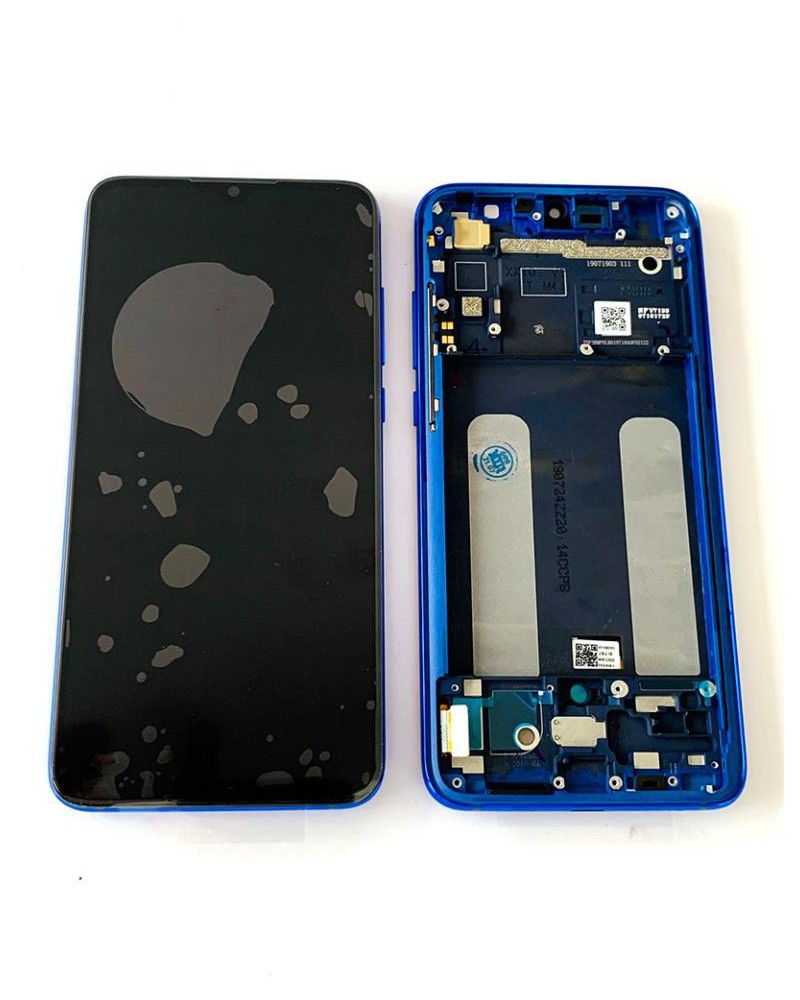 LCD e ecrã tátil com moldura azul para Xiaomi Mi 9 Lite