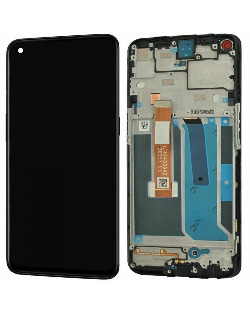 LCD e ecrã tátil com moldura preta para Oneplus Nord N10 5G - Preto