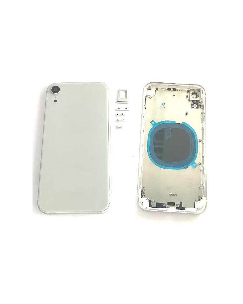 Carcasa Central con Tapa Trasera para Iphone XR Blanco