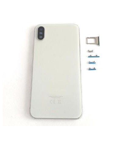 Central Chassis or Case with Cover for Iphone X - White