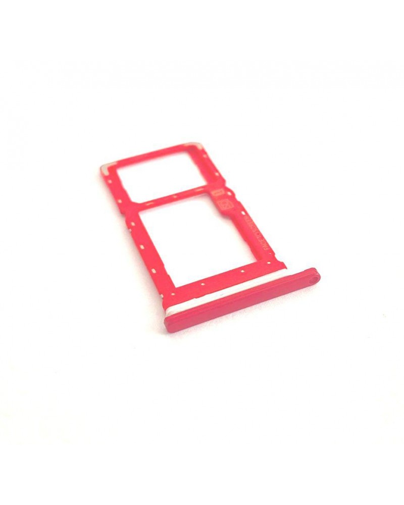 Bandeja o Soporte Single Sim para Motorola Moto G8 Play - Rojo