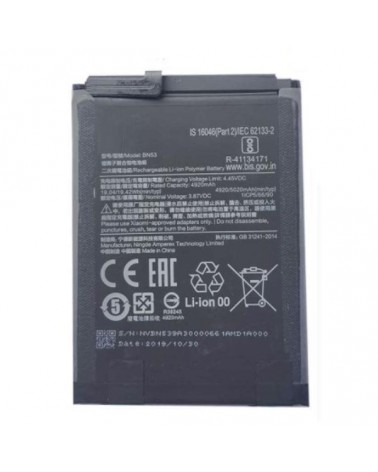 Bateria BN53 de 5020mAh para Xiaomi Redmi Redmi Note 9 Pro Redmi Note 9 Pro Max