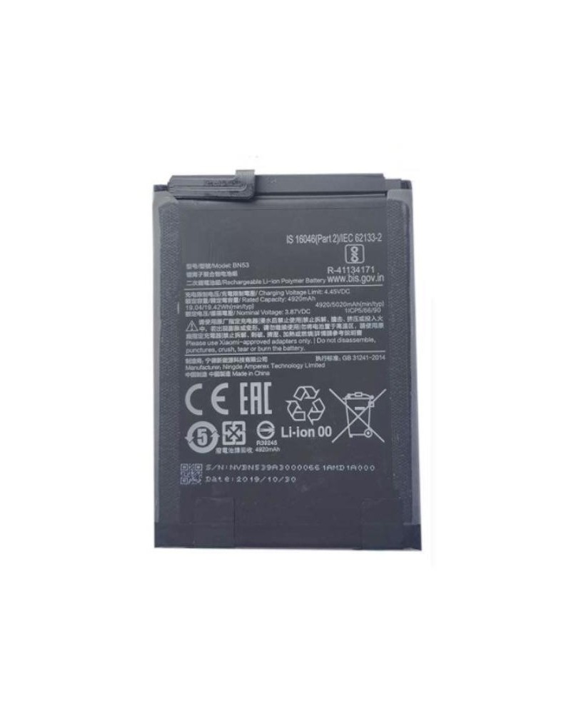 Bateria BN53 de 5020mAh para Xiaomi Redmi Redmi Note 9 Pro Redmi Note 9 Pro Max