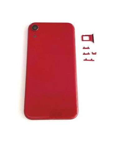 Capa ou chassis central com tampa para Iphone XR - Vermelho