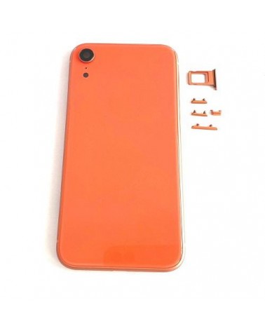 Capa ou chassis central para Iphone XR com tampa - Coral