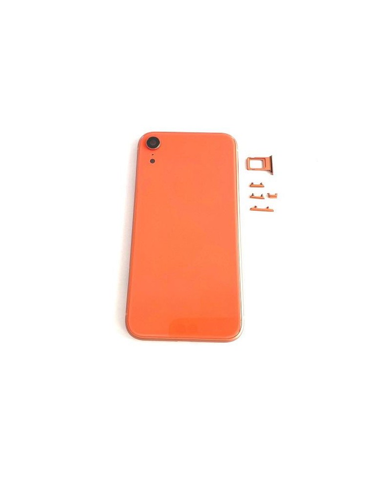 Capa ou chassis central para Iphone XR com tampa - Coral