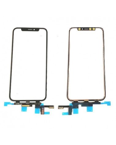 Iphone X Black Touch Screen Digitizer Short Flex Glass