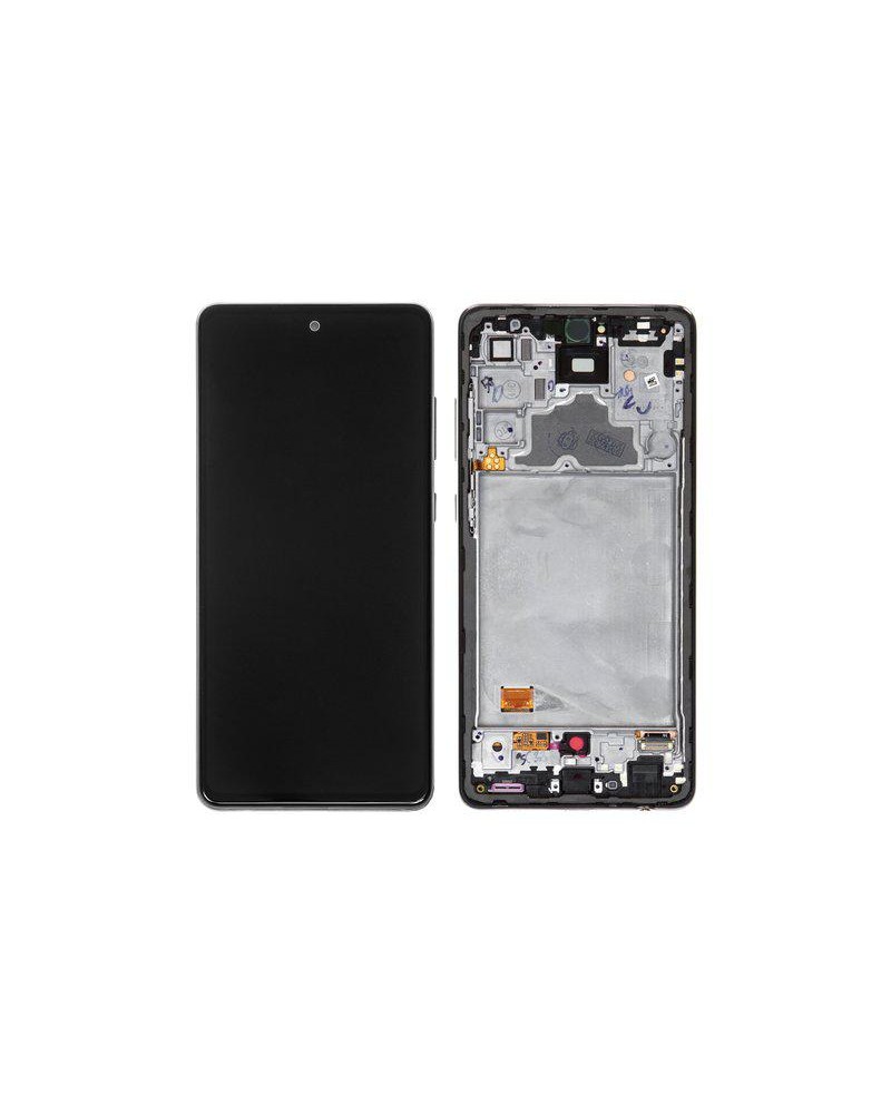 LCD and Touch Screen with Black Frame for Samsung Galaxy A72 A725 Service Pack