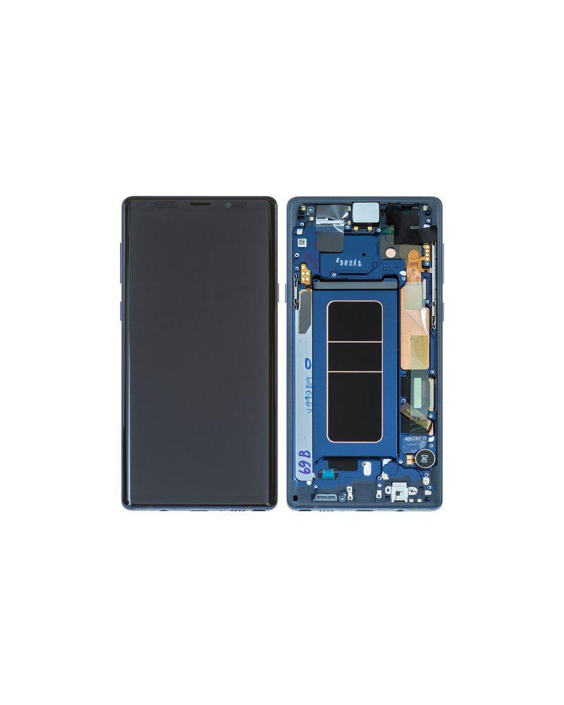 LCD e ecrã tátil com moldura azul para Samsung Galaxy Note 9 N960 - Service Pack