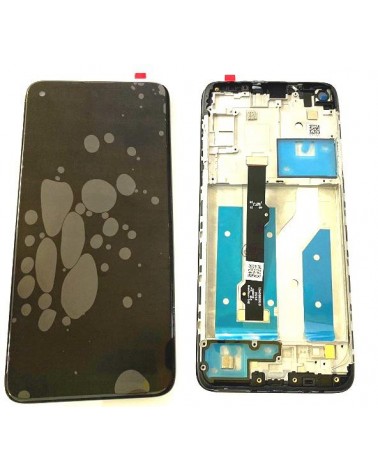 LCD and Touch Screen with Black Frame for Motorola G8 XT2045