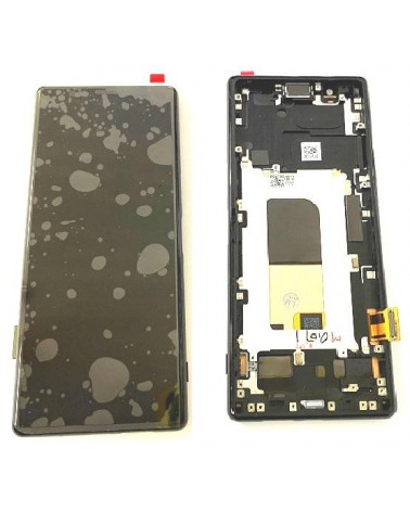 LCD e ecrã tátil com moldura preta para Sony Xperia 5 J8210 J8270 J9210