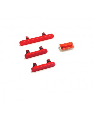 Set de Botones para Iphone 13   Iphone 13 Mini - Rojo