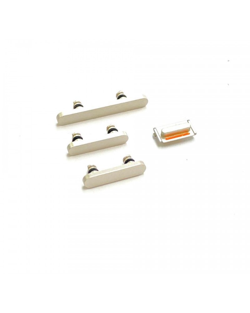 Conjunto de botões para Iphone 13 Iphone 13 Mini - Branco