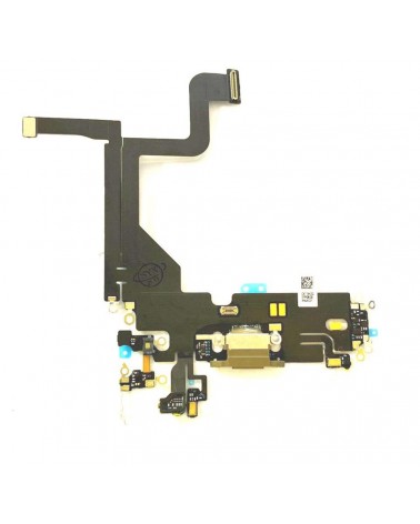 Flex Conector de Carga para Iphone 13 Pro - Dorado