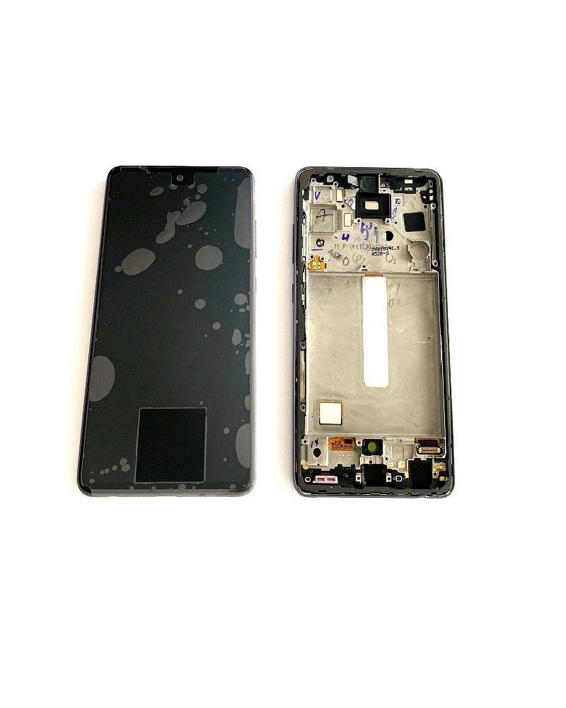 LCD e ecrã tátil com moldura preta para Samsung Galaxy A52s 5G A528B Service Pack