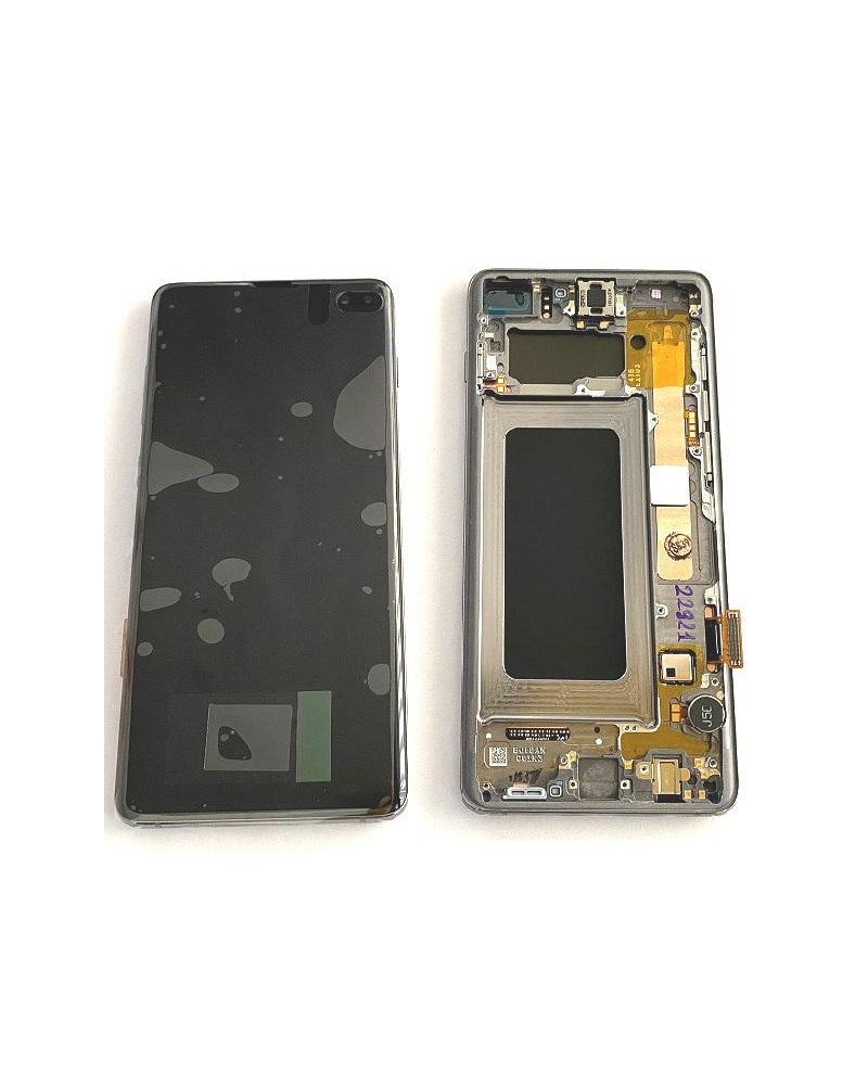 LCD e ecrã tátil com moldura preta para Samsung Galaxy S10 Plus G975F Service Pack