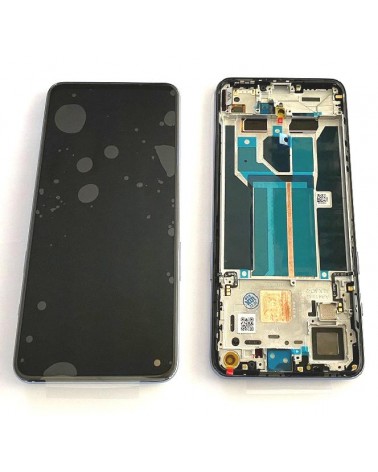  LCD e ecrã tátil com moldura cinzenta para Oneplus Nord 2 DN2101 DN2103