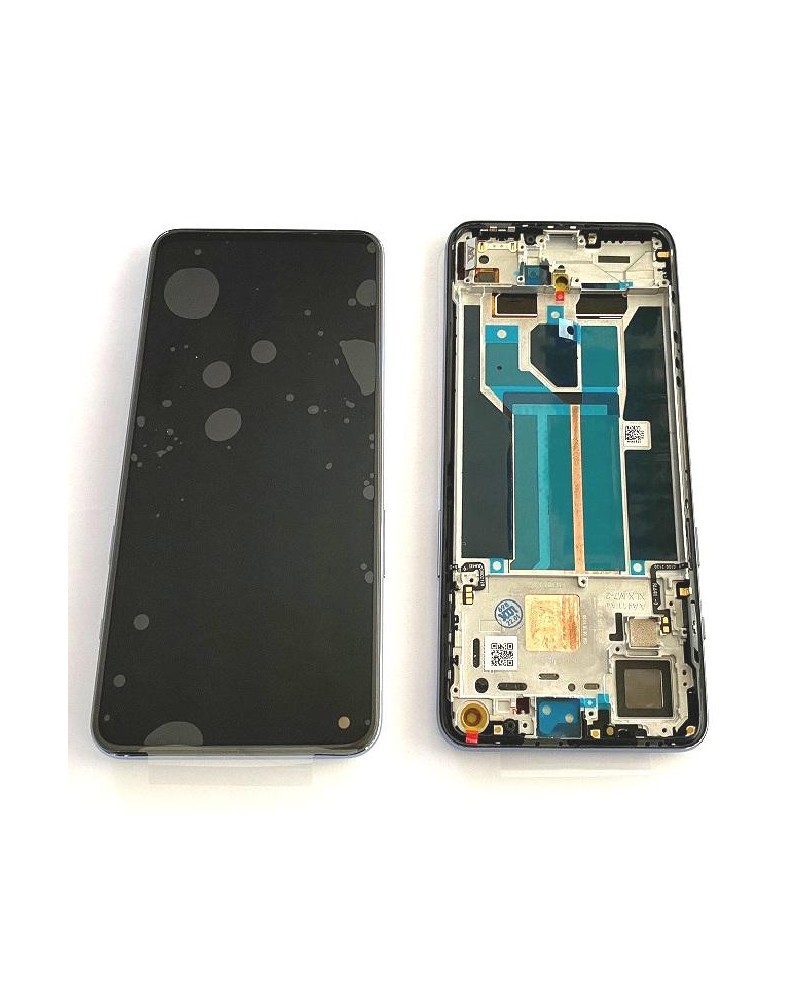  Pantalla LCD y Tactil con Marco Gris para  Oneplus Nord 2 DN2101  DN2103