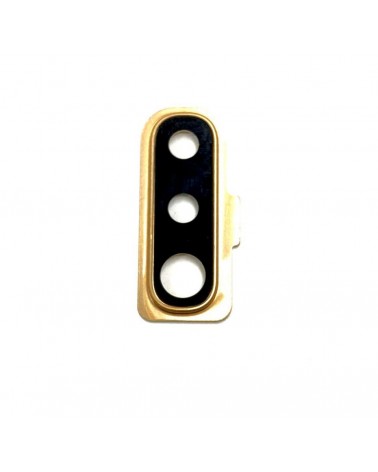 Embellecedor Y Lente De Camara Para Samsung Galaxy A50 A505F - Dorado Coral