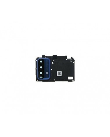 Carcasa de sujeccion con Lente para Xiaomi Redmi 9T  M2010J19SG  M2010J19SY - Azul