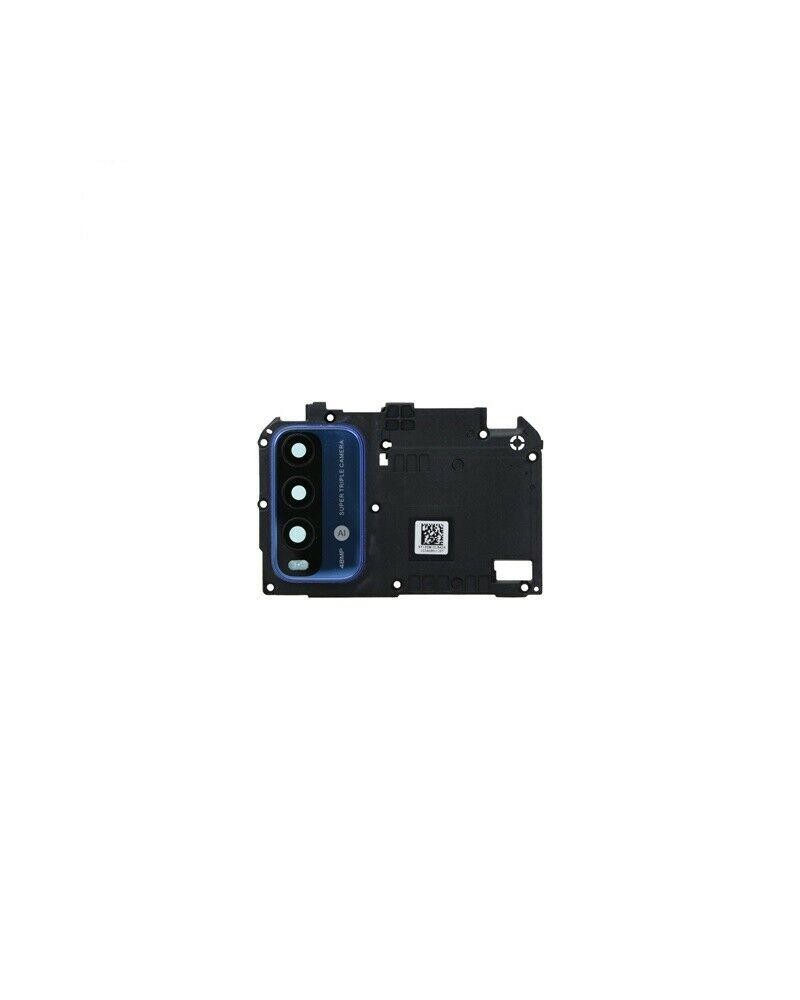 Carcasa de sujeccion con Lente para Xiaomi Redmi 9T  M2010J19SG  M2010J19SY - Azul