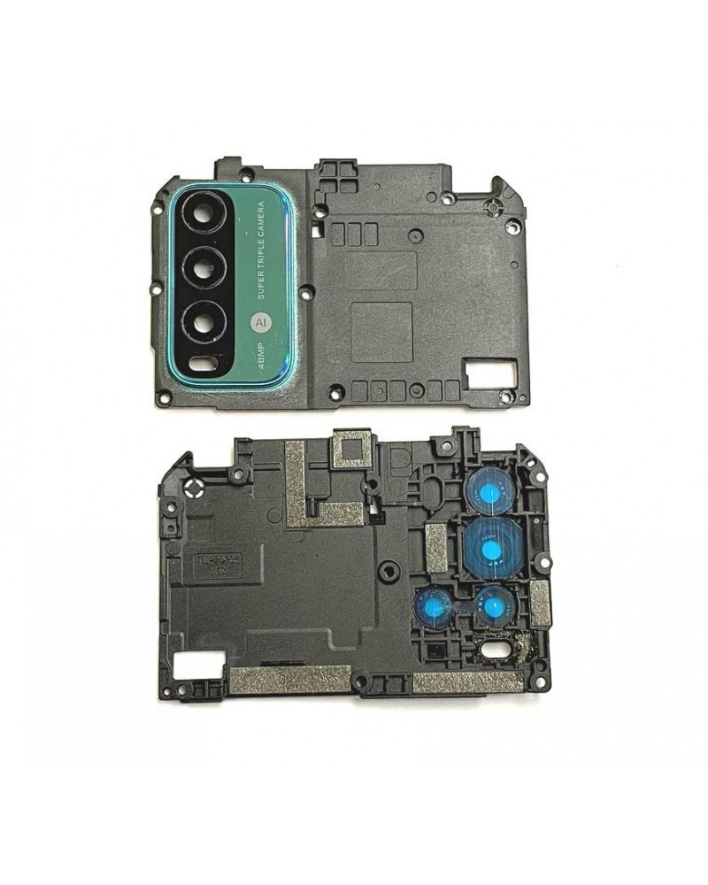 Carcasa de sujeccion con Lente para Xiaomi Redmi 9T  M2010J19SG  M2010J19SY - Verde