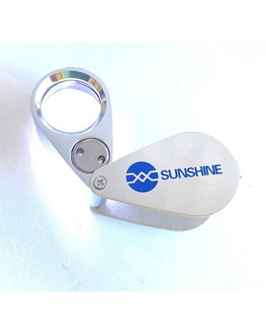 Lupa de Reparacion Con Iluminacion Led Marca Sunshine 30X21mm