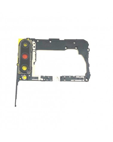 Intermediate Housing with Camera Lens For Huawei P40 Lite E - Black