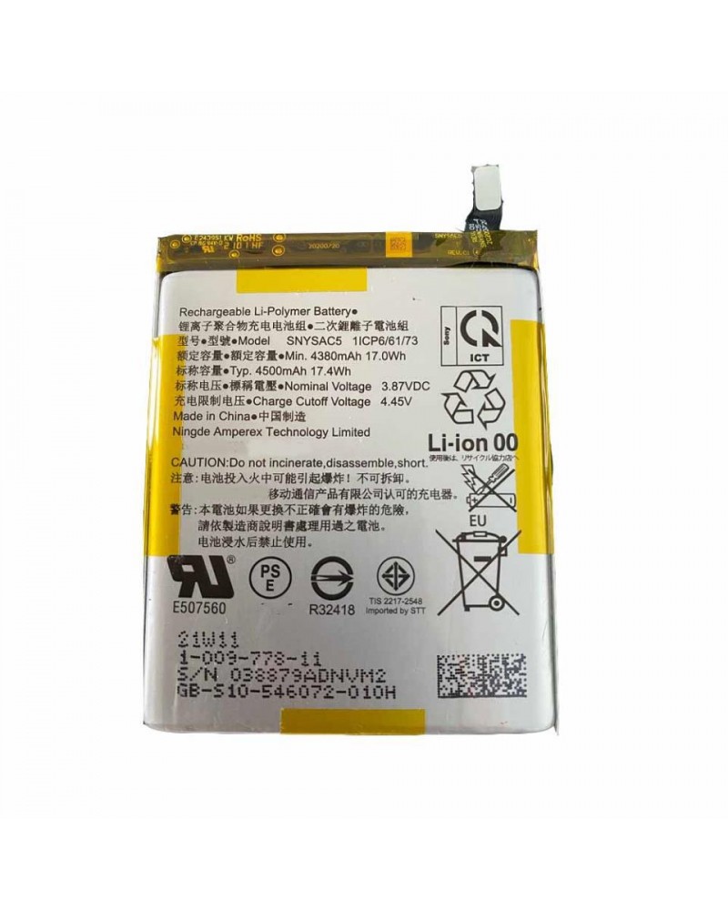 Bateria SNYSAC5 Para Sony Xperia 10 III de 4500 mAh