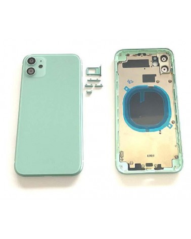 Carcasa Central O Chasis Con Tapa Trasera Para Iphone 11 - Verde