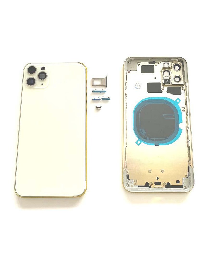 Chasis Central O Carcasa Con Tapa Para Iphone 11 Pro Max - Blanco