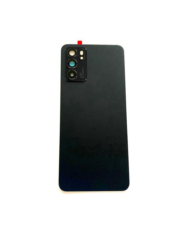 Rear Battery Cover for Oppo Reno 6 5G PEQM00 CPH2251 - With Lens and Adhesive - Black