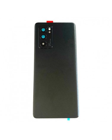 Tapa Trasera de Bateria  para Oppo Reno 6 Pro 5G PEPM00  CPH2249 - Con Lente y adhesivo - Negra