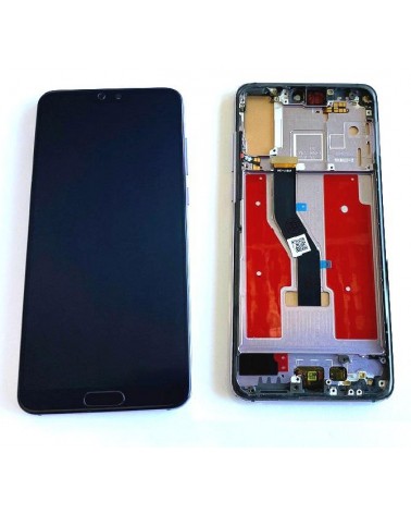 LCD and Touchscreen with Lilac Frame for Huawei P20 Pro TFT Quality