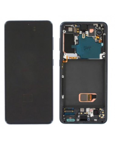 Pantalla LCD y Tactil con Marco para Samsung Galaxy S21 5G SM-G991   Service Pack  