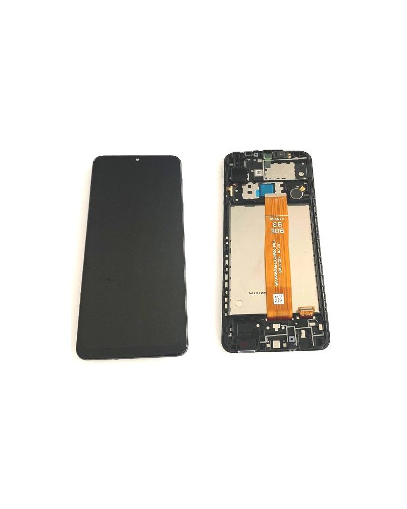 LCD e ecrã tátil com moldura para Samsung Galaxy A12s A12 2021 A127 A127F Service Pack