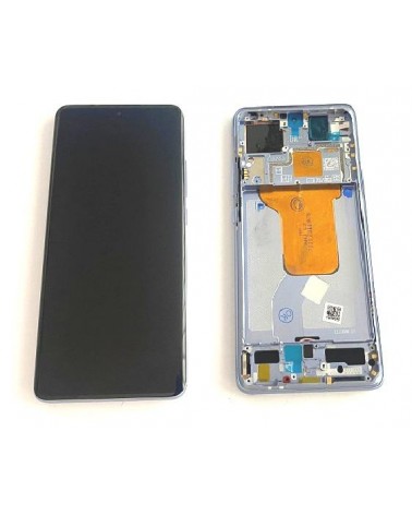 LCD e ecrã tátil com moldura azul para Xiaomi Mi 12