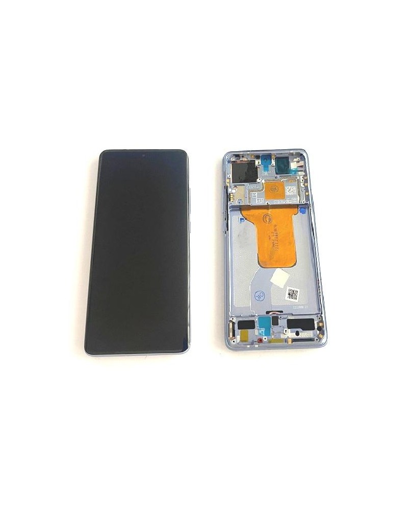 LCD e ecrã tátil com moldura azul para Xiaomi Mi 12