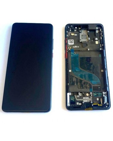 Pantalla Con Marco Negro Para Xiaomi Mi 9T  Redmi K20  Mi 9T Pro - Negro M1903F10G   Calidad TFT  