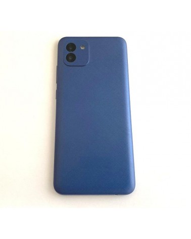 Tapa Trasera de Bateria y lente para Samsung Galaxy A03 A035 - Azul
