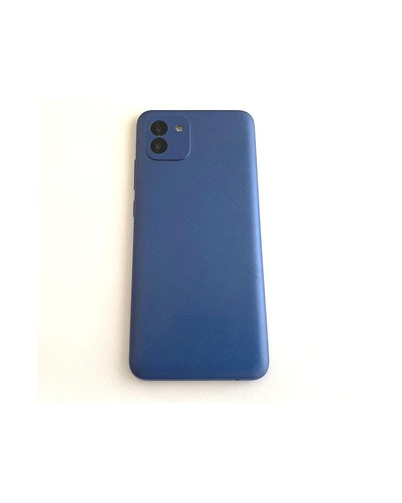 Battery and Lens Back Cover for Samsung Galaxy A03 A035 - Blue