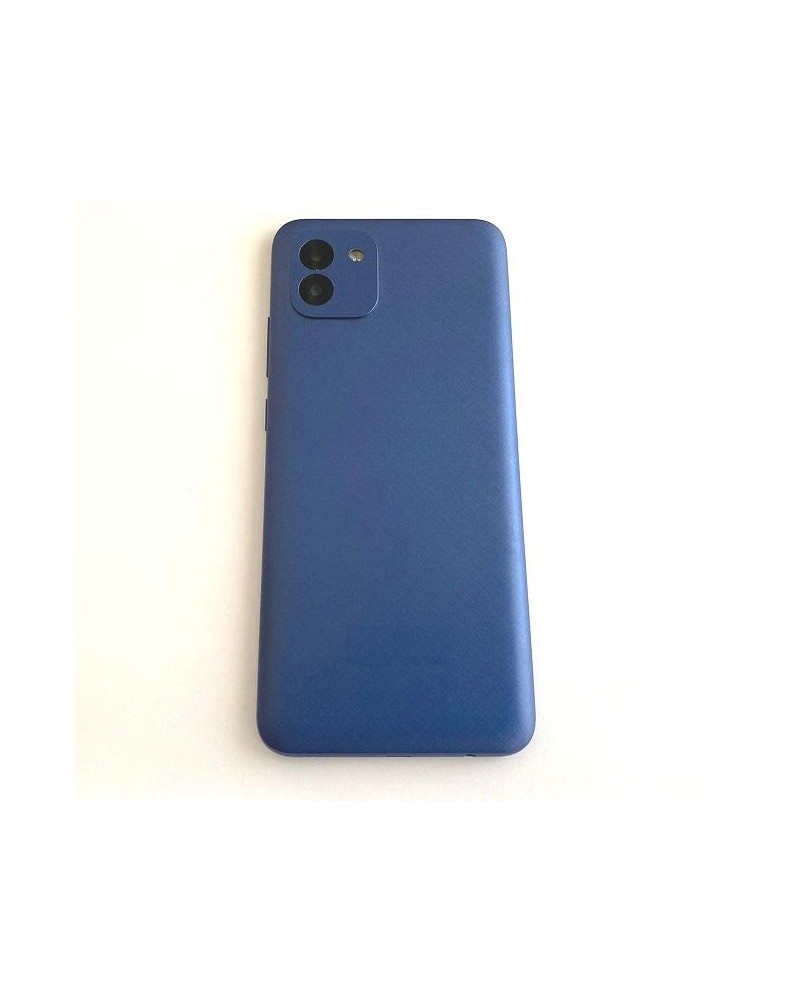 Tapa Trasera de Bateria y lente para Samsung Galaxy A03 A035 - Azul