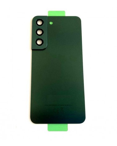 Tampa traseira da bateria com lente para Samsung Galaxy S22 SM-S901 - Verde