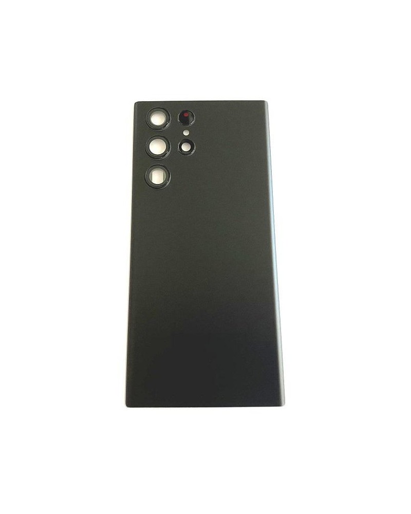 Battery Back Cover With Lens For Samsung Galaxy S22 Ultra SM-S908 SM-S908 - Black