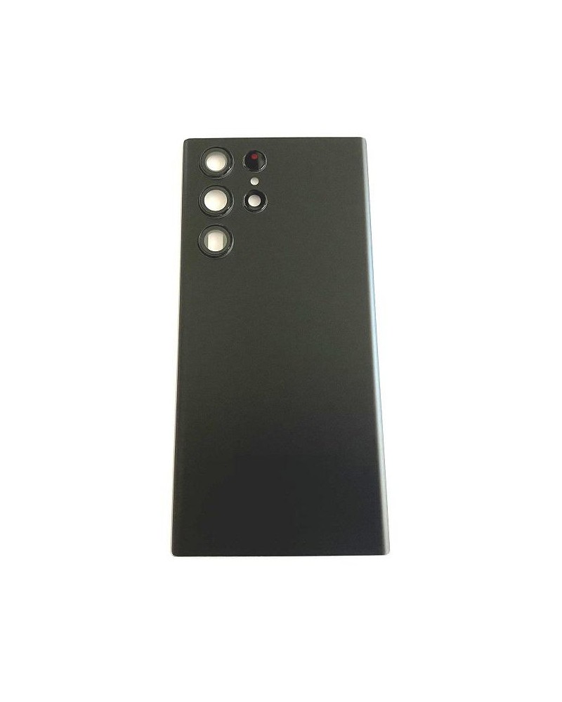 Tapa Trasera De Bateria Con Lente Para Samsung Galaxy S22 Ultra SM-S908 - Negra