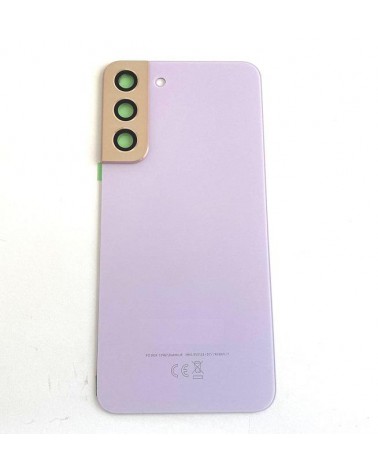 Capa traseira para bateria e lente para Samsung Galaxy S22 Plus SM-S906 - Lilás roxo