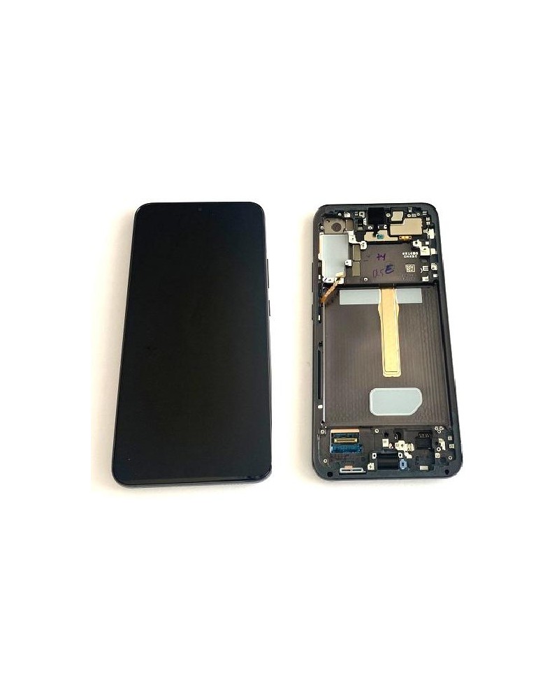 LCD e ecrã tátil com moldura preta para Samsung Galaxy S22 Plus SM-S906B Service Pack