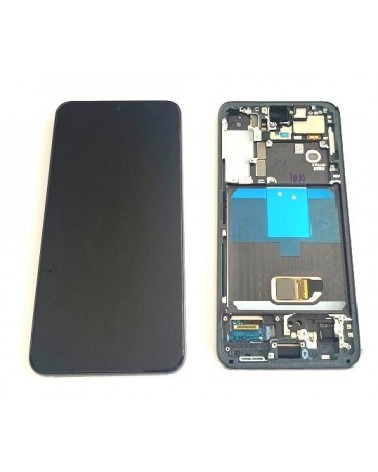 LCD e ecrã tátil com moldura preta para Samsung Galaxy S22 SM-S901B Service Pack