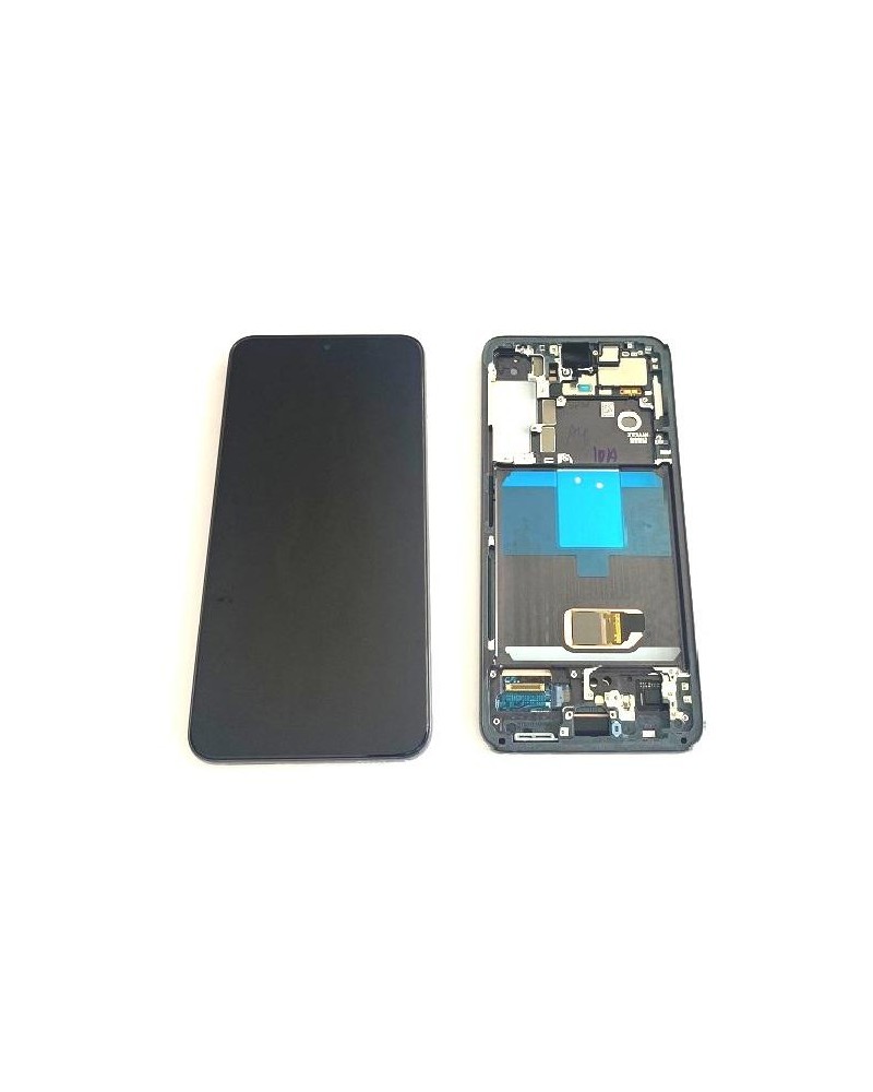 LCD e ecrã tátil com moldura preta para Samsung Galaxy S22 SM-S901B Service Pack