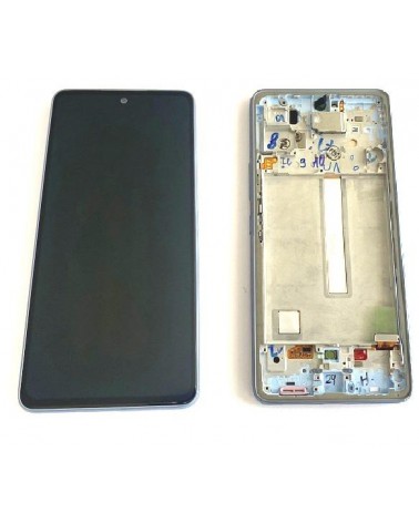 LCD and Touch Screen with Blue Frame for Samsung Galaxy A53 5G A536 A536B A536B Service Pack